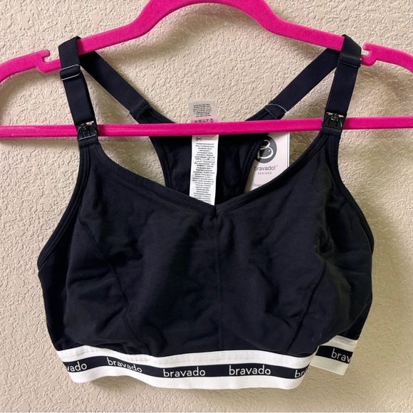 Lot of 2 NWT Bravado Designs Black Racerback Full Cup Nursing Bra S 32D-… - Picture 4 of 10